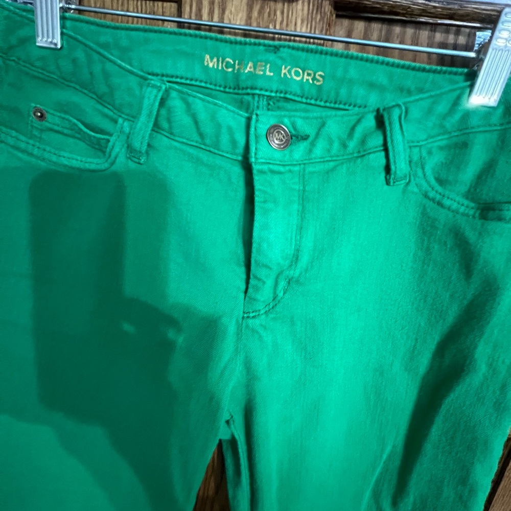 Size 8 Kelly Green Michael Kors Jeans